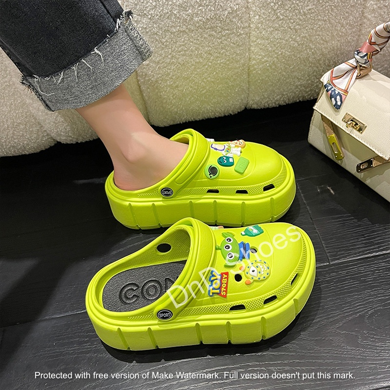 ✅PINKEY P076 Sendal Fuji Wedges Wanita EVA 6cm 3D PREMIUM Toy Story Dane and Dine