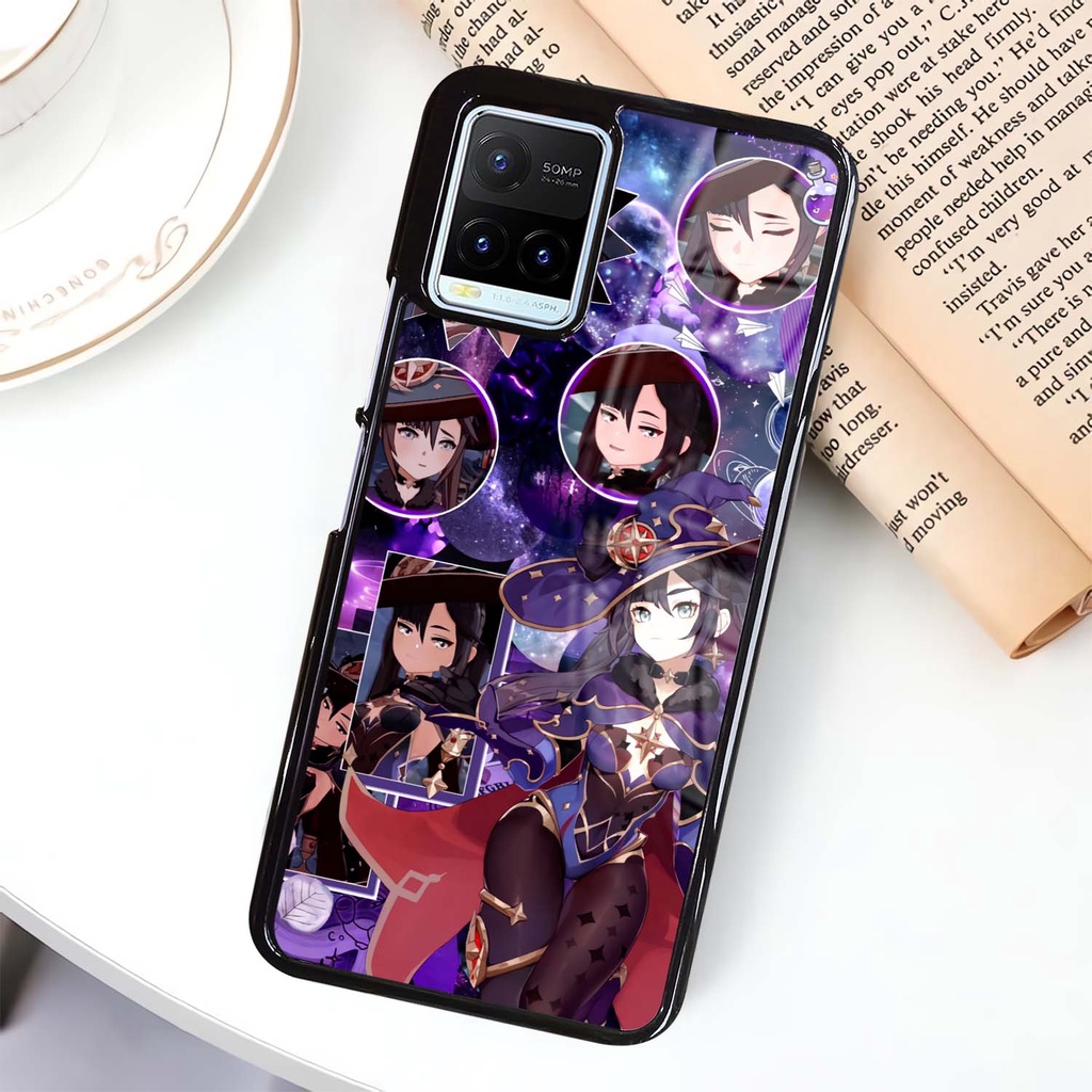 Case Glossy Kilau Vivo Y21 Y21S | Y21T Y21A | Y33S Y33T  | Casing Pelindung Hp | Motif Genshin Aesth