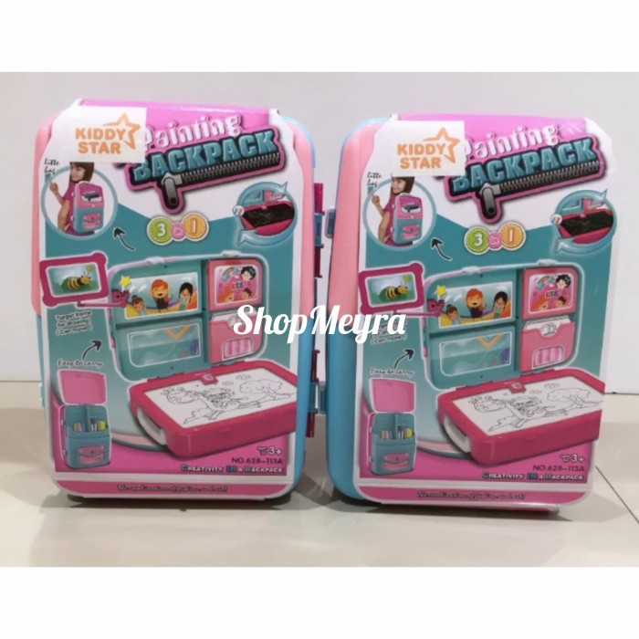 

Promo Kiddy Star Painting Backpack Pink / Green - Alat Lukis Anak Terbatas