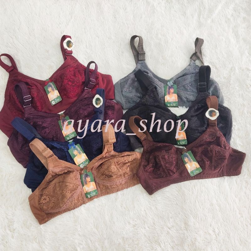 BH MERK EISTER / YESTER /SISTER KAOS BRUKAT TANPA KAWAT DAN BUSA BRA LANSIA