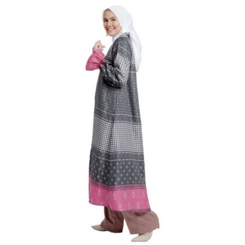 GAMIS TERBARU ELZATTA 2022 MIDI DRESS GAMIS MIDI DRESS MONOGRAM ELZATTA