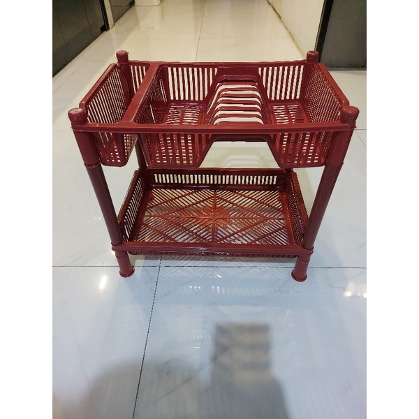 rak piring dapur plastik pelastik panci  kecil sendok garpu