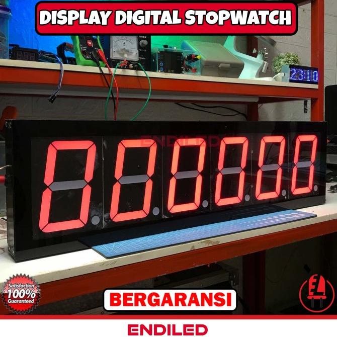 Display Stopwatch Digital Seven Segment 6 Digit
