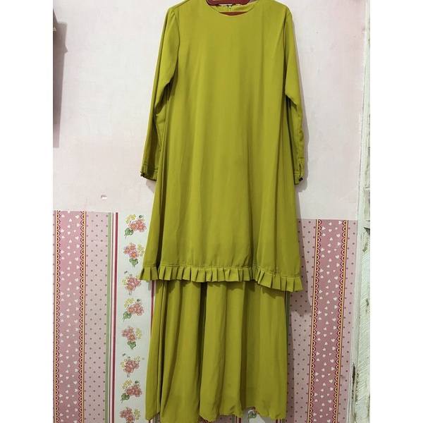 PL Gamis/Dress warna lemon