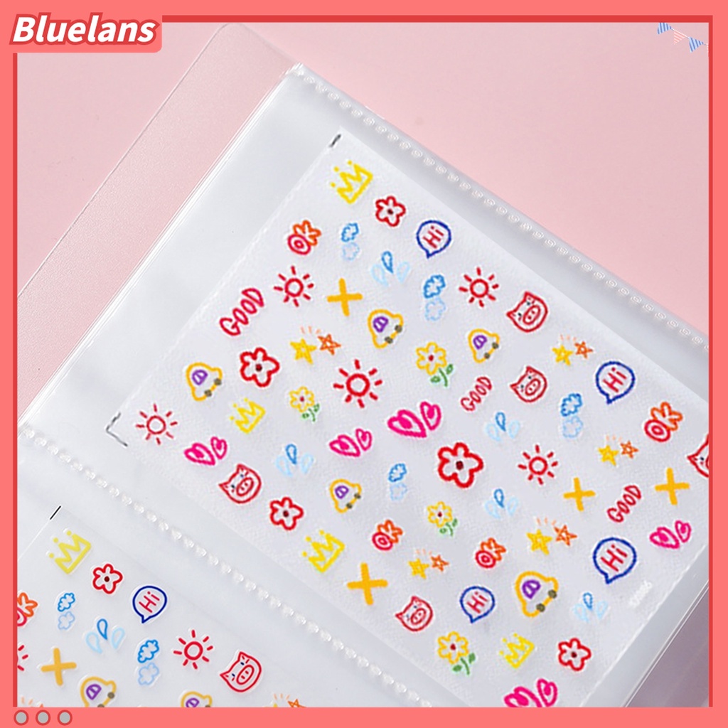 (In Stock) Kacamata Hitam Lensa Warna Warni ♡Buku Album Penyimpanan Stiker Kuku 144 Slot Transparan Untuk Salon