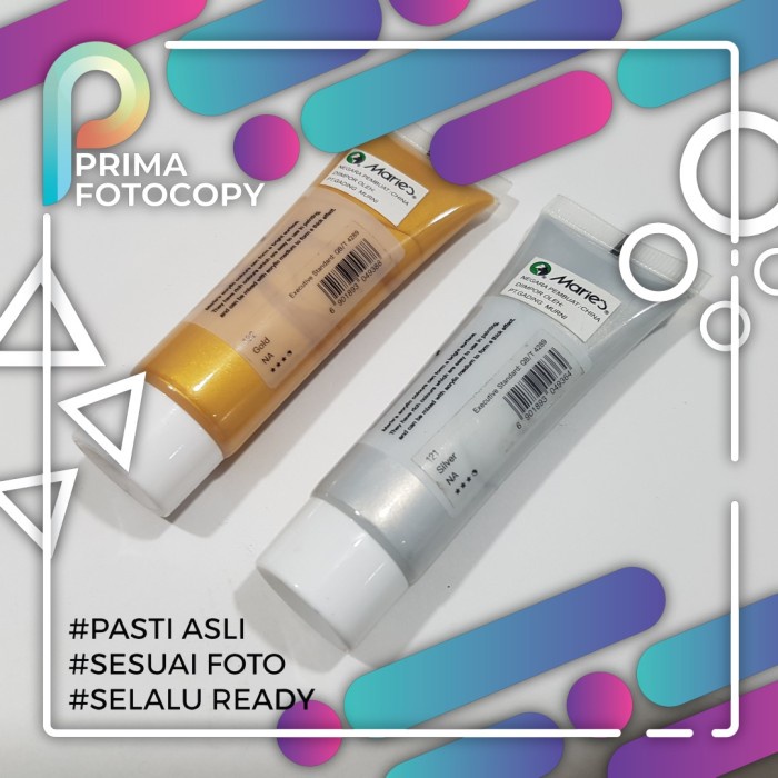 

Bergaransi Maries Cat Akrilik Warna Emas Dan Silver Cat Untuk Baju Lukis Kanvas Trendi