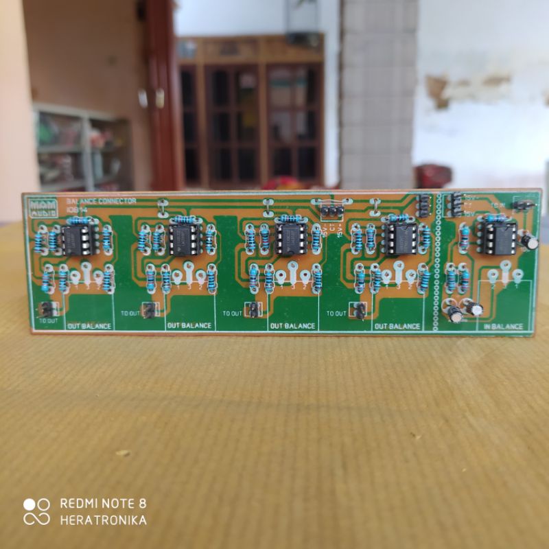 Kit Input Output Balance Dipasangkan Dengan Crossover 4 Way  1 IN 4 OUT