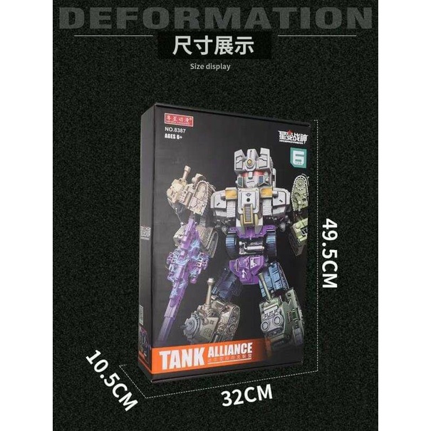 Mainan Figure Robor Trans Fomers Combiner Bruticus