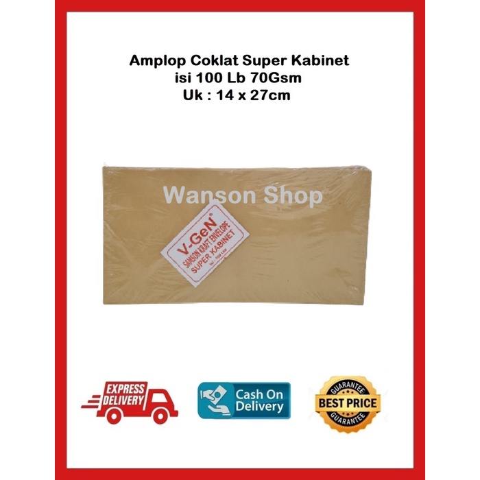 

Mudah Amplop Coklat Super Kabinet Isi 100 Lembar Limited