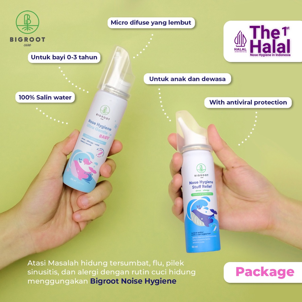 BIGROOT Nose Hygiene | Pembersih Pencuci Rongga Hidung