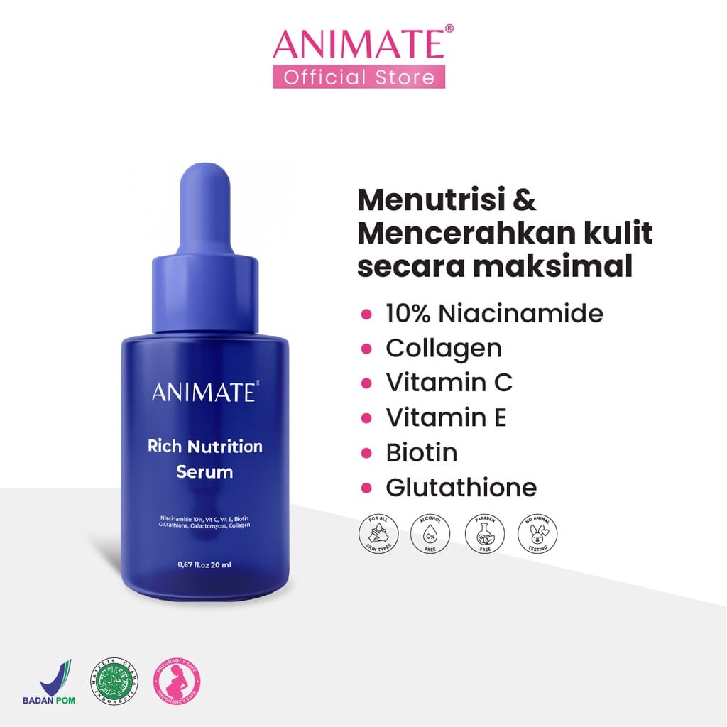 𝐑𝐀𝐃𝐘𝐒𝐀 - Animate Rich Nutrition Serum 20 ml BPOM