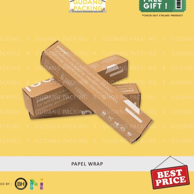 

PAPELPACK - Papel Wrap / Ecofriendly Bubble Wrap / Bubble Wrap Kertas - Short 45 x 60cm, 10 sheets