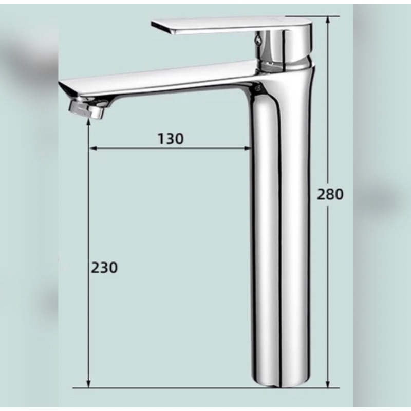 5066 CHROME Kran Wastafel Panas Dingin Mixer - Keran Air Hot Cold Faucet