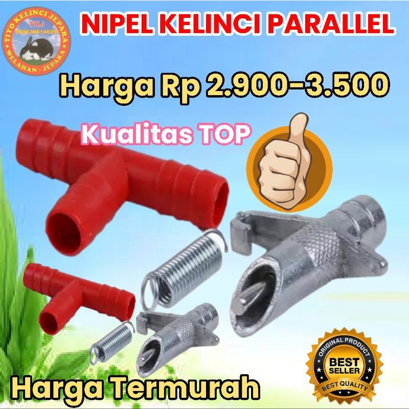 nipel parallel kelinci M2, nipel paralel stainles, nipple rabbit, nipel parallel, nipel paralel, nip