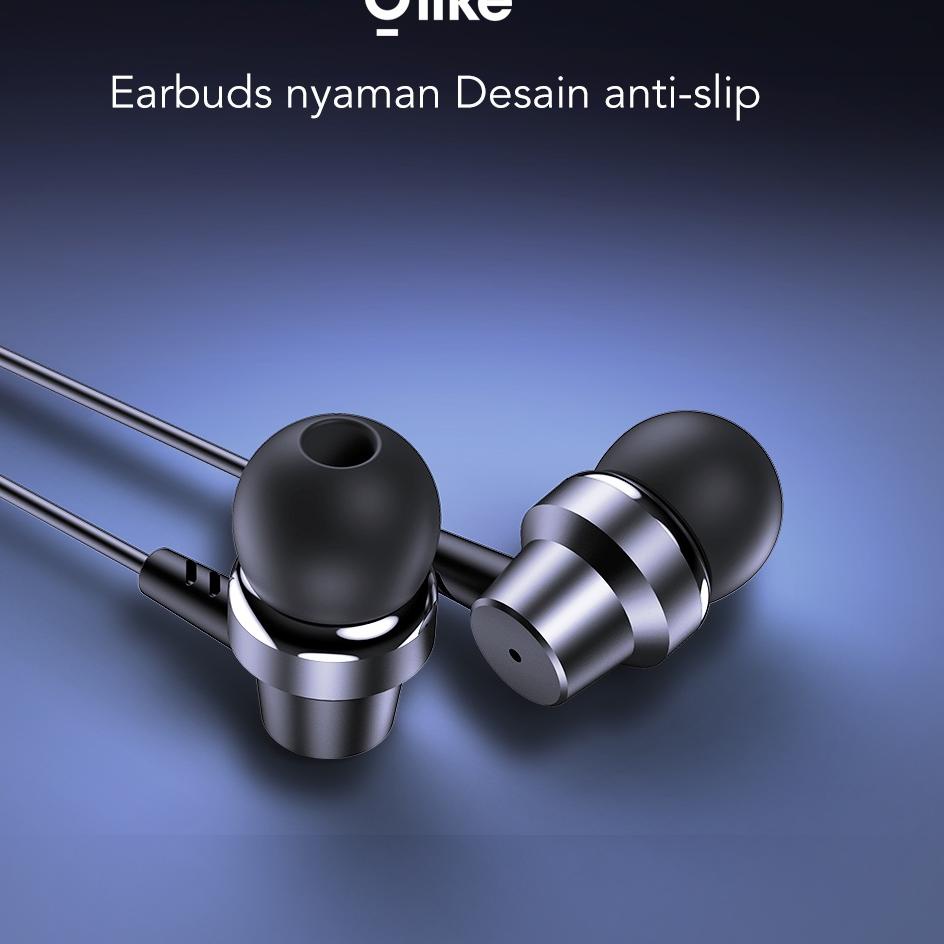Chekout Olike Wired Earphone Headset In Ear HD Audio Headphone Handsfree Garansi Resmi 6 Bulan OASE 