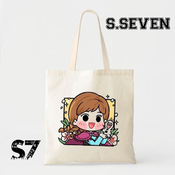 TOTE BAG KANVAS MURAH / TOTE BAG WANITA / TOTE BAG MOTIF DISNEY LUCU