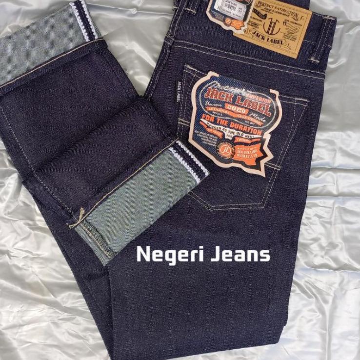 CELANA DENIM SELVEDGE 14OZ ORIGINAL BLACK INDIGO SHELL STITCH ▫ HN.18Oc22м