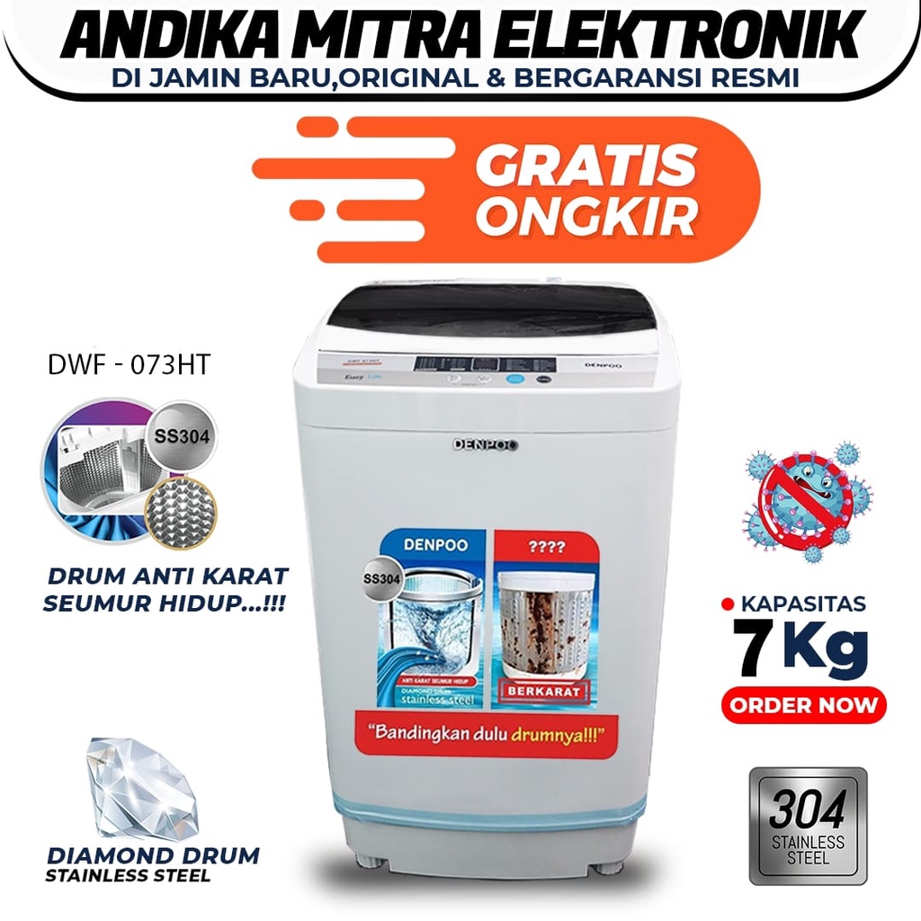 Mesin Cuci DWF 073HT Top Loading 7 Kg Terbaru dan Hemat Listrik