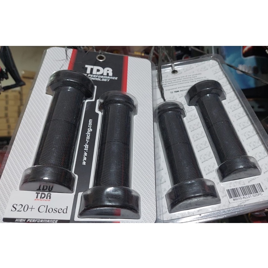 sepasang handgrip [ TDR ] Handgrip tdr ori /Grip tdr hitam polos / Hand Grip karet tdr universal bisa untuk semua sepeda motor