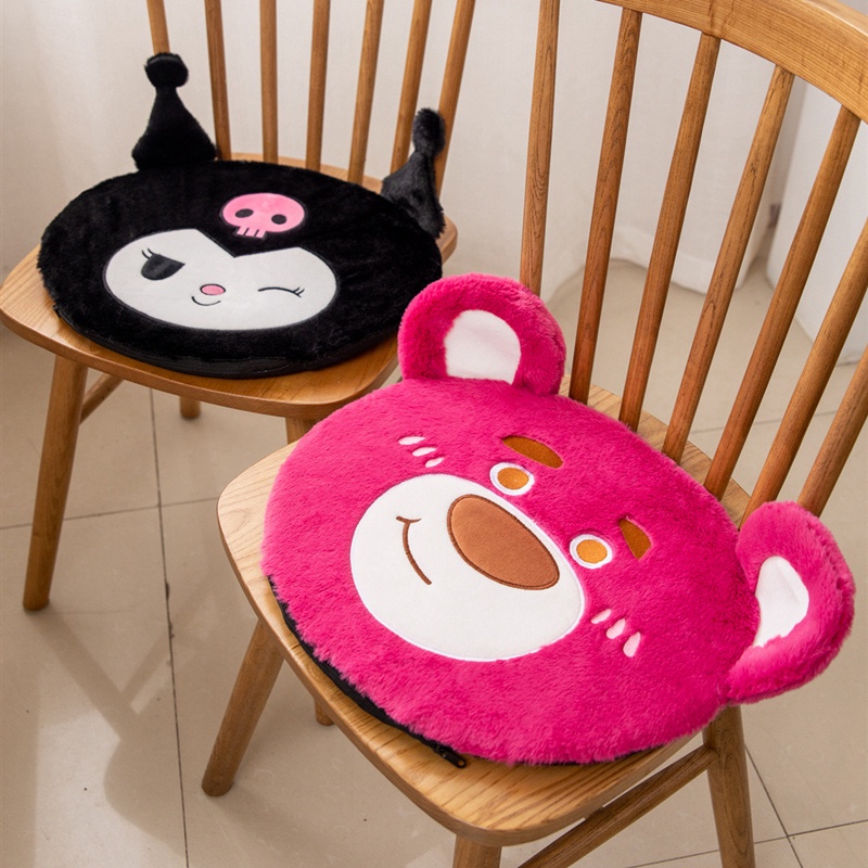 Alas Kursi Dudukan Kursi Mobil Kantor Model Cartoon Bahan Plush