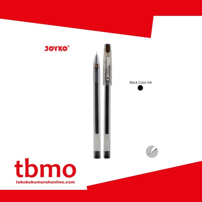 

TBMO ECER GELPEN JOYKO GP-266 0.28 ITECH2 HITAM / BOLPEN GEL / BULPOIN