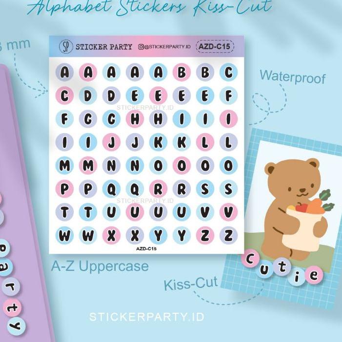 

⇫ [Sticker Party] Stiker Huruf Alfabet Abjad Bulat 0,8CM Warna Bubblegum Waterproof Polco Casing HP AZDC15 AZDC16 ヂ