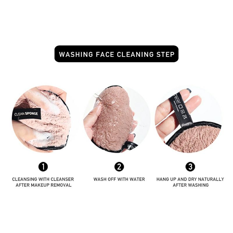 Makeup Korea Face Cleansing Puff - Make Up Removal Pads