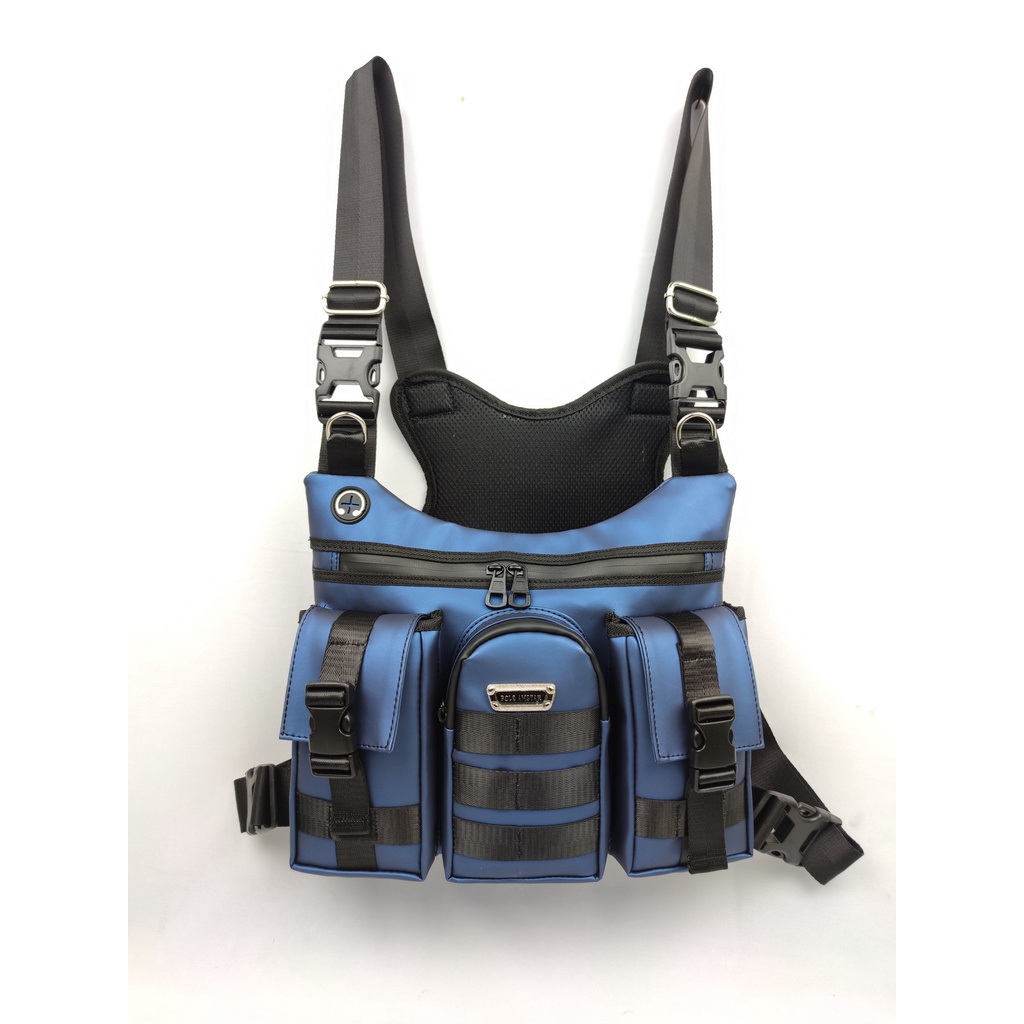 Tas Dada ANTI AIR 2 Fungsi Polo Amstar Tas Dada &amp; Selempang Bahan Ballon Tebal Anti Air Premium Quality Tas Pria Wanita Chest Bag