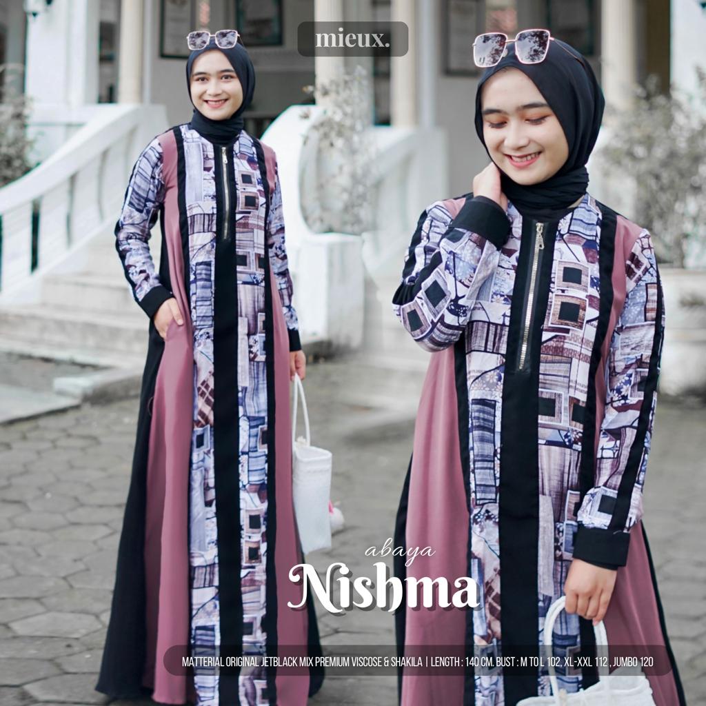 Nishma Abaya Muslim Wanita Fashion Muslim Original Produk By Mieux