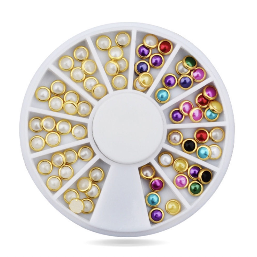 Aksesoris Hiasan Kuku Wheel Nail Art Silver Rose Gold Wheel / DIY Kuku / Nail Art accesories Manicure Nail Charm KU042