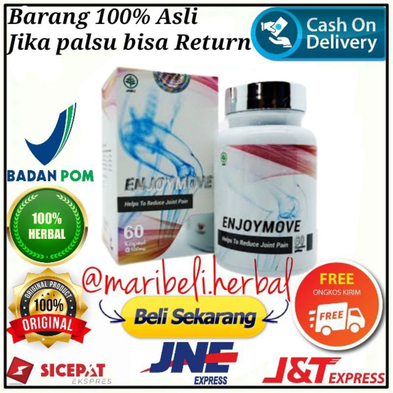 ENJOYMOVE ORIGINAL 100% ASLI ENJOYMOVE ATASI SYARAF KEJEPIT & NYERI TULANG SENDI MANJUR