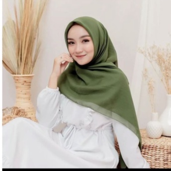 HARGA TERMURAH JILBAB BELLA SQUARE SEGI EMPAT / HIJAB BELLA SQUARE TERBARU WARNA TERLENGKAP-Army