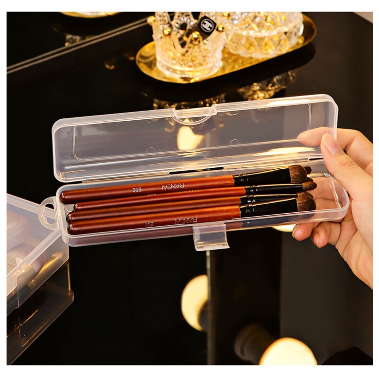 【COD Tangding】Kotak Tempat Menyimpan Kosmetik &amp; Sikat Gigi Model Portable