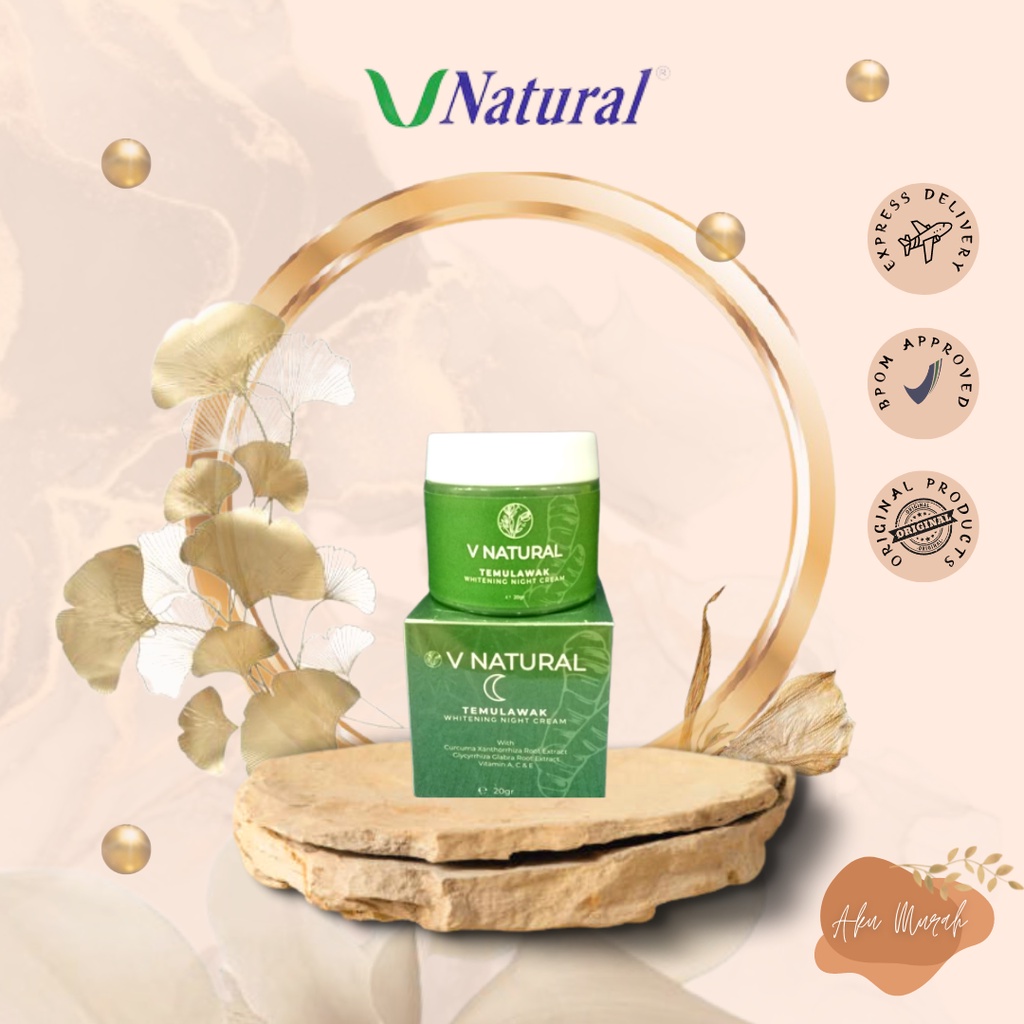 ✨ AKU MURAH ✨Cream Malam Temulawak V Natural Original / BPOM Resmi
