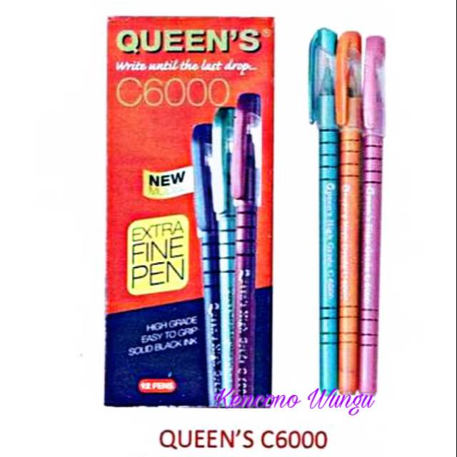 

BALLPOINT/ PENA QUEEN'S/PULPEN TINTA C6000//PEN FULL COLOUR