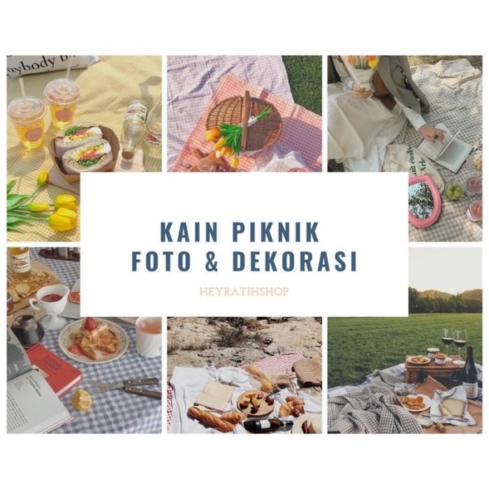 Backdrop Kain Piknik Kain Kotak Kotak Kain Backdrop Dekorasi Kotak