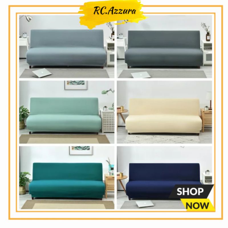 Cover Sofa Bed Informa Sarung Sofabed Polos Elastic Stretch Penutup Sofa Bed Kain Sofa