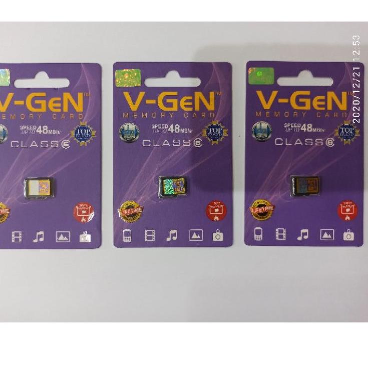 Harga Irit MMC MEMORI HP 4GB 8GB 16GB 32GB MICRO SD VGEN V-GEN CLASS 6 ORIGINAL BERGARANSI RESMI
