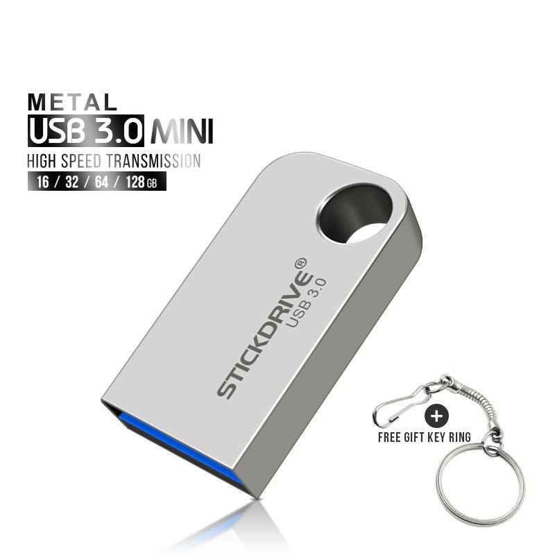 Flash Disk USB 3.0 Kapasitas 1TB 2TB Bahan Metal Anti Air