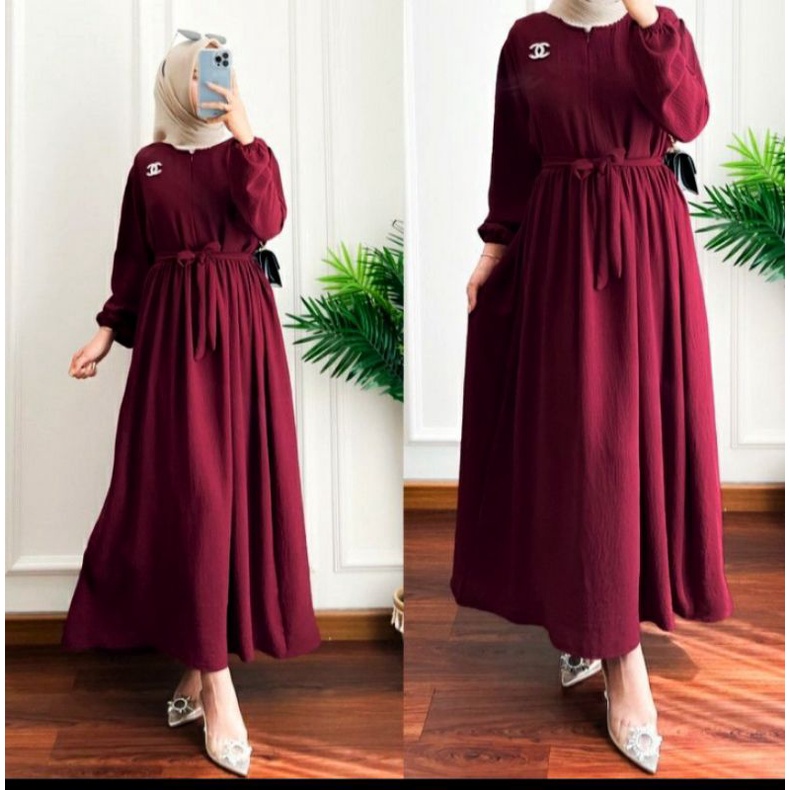bavina dress cringkel airflow premium free BROSS