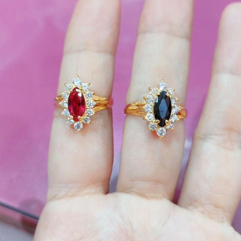 CINCIN MARKIS PERAK ASLI 925 LAPIS EMAS