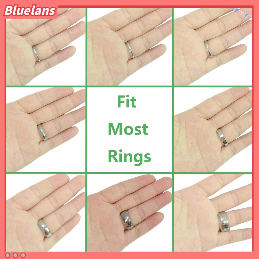 Bluelans 8Pcs Transparent Ring Size Adjuster Jewelry Reducer Spacer Adjustment Cushion