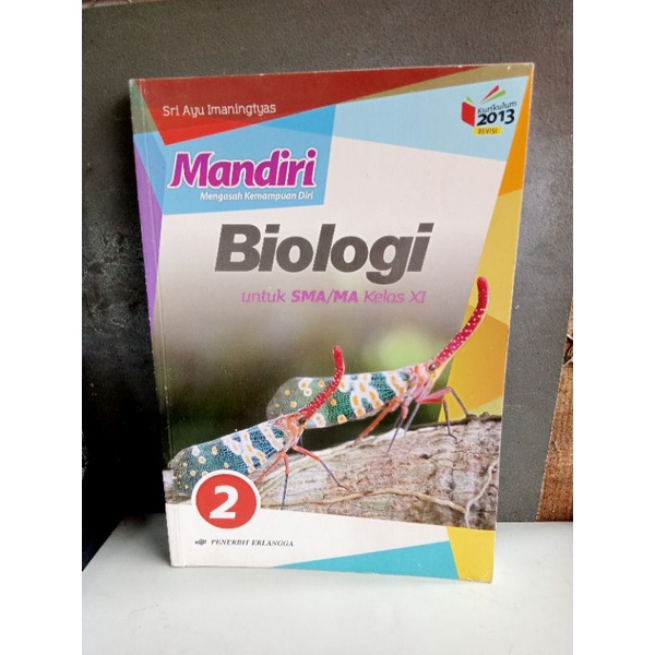 Mandiri Biologi 2 untuk SMA kelas XI Erlangga.