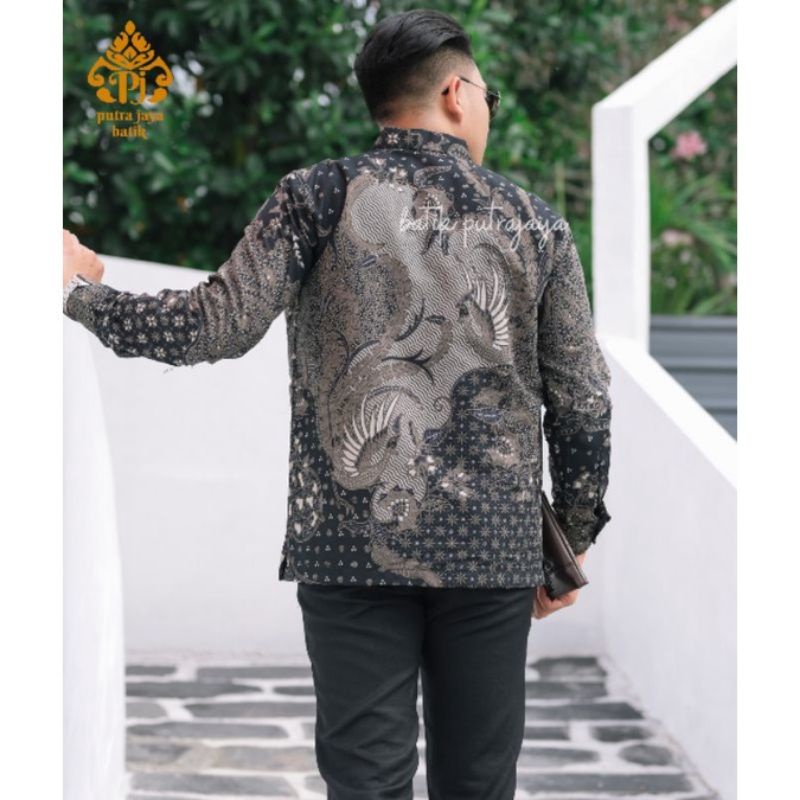 Baju Batik Pria Lengan Panjang Slim Fit Furing Modern Premium Katun Prima Casual Kemeja Formal Asli Cowok keren Kondangan Lamaran Tunangan Wisuda Nikahan Grosir Partai Katun sragenan Halus adem tebal kantor pns korpri batik nadya