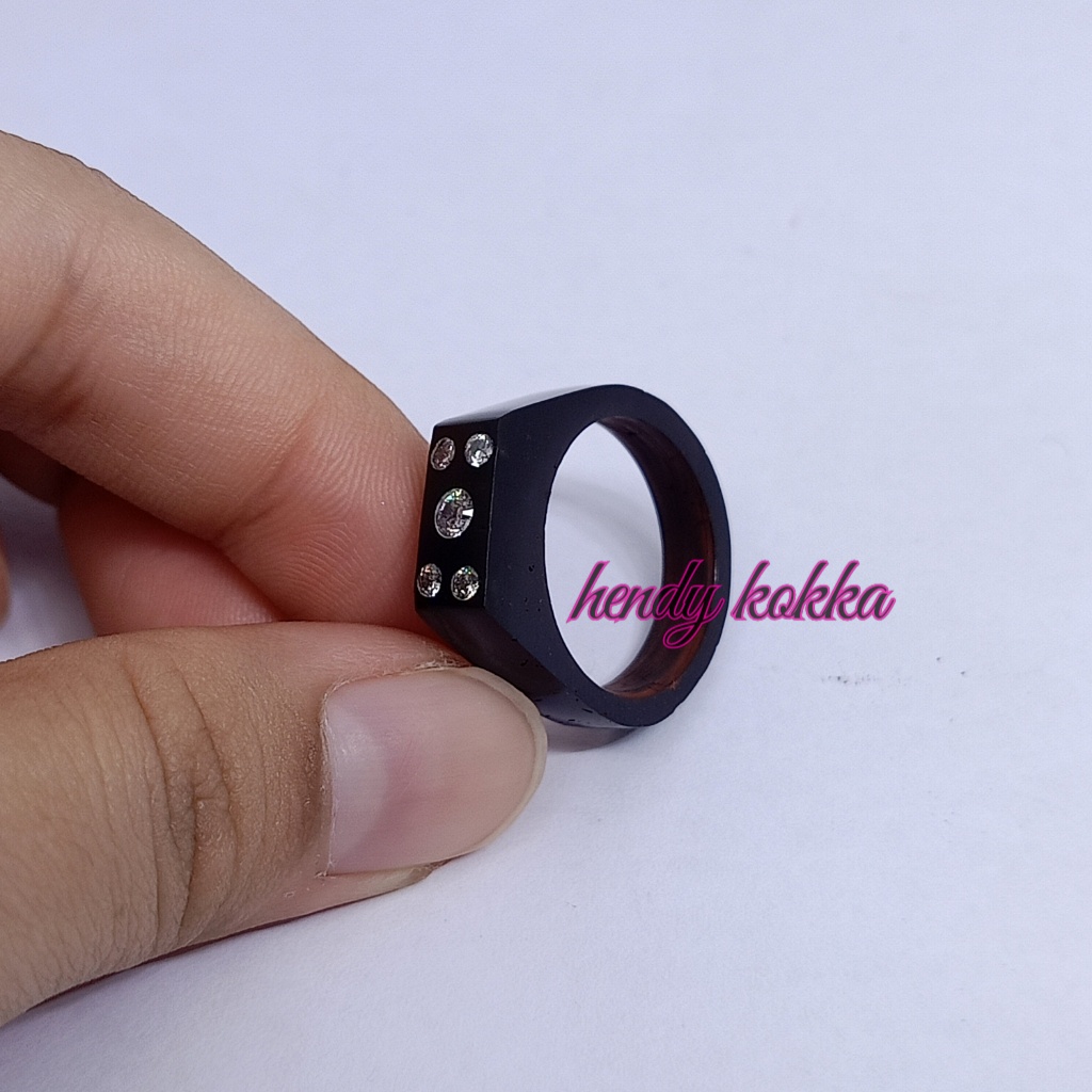 cincin kokka kaukah kaokah mata 5 hitam