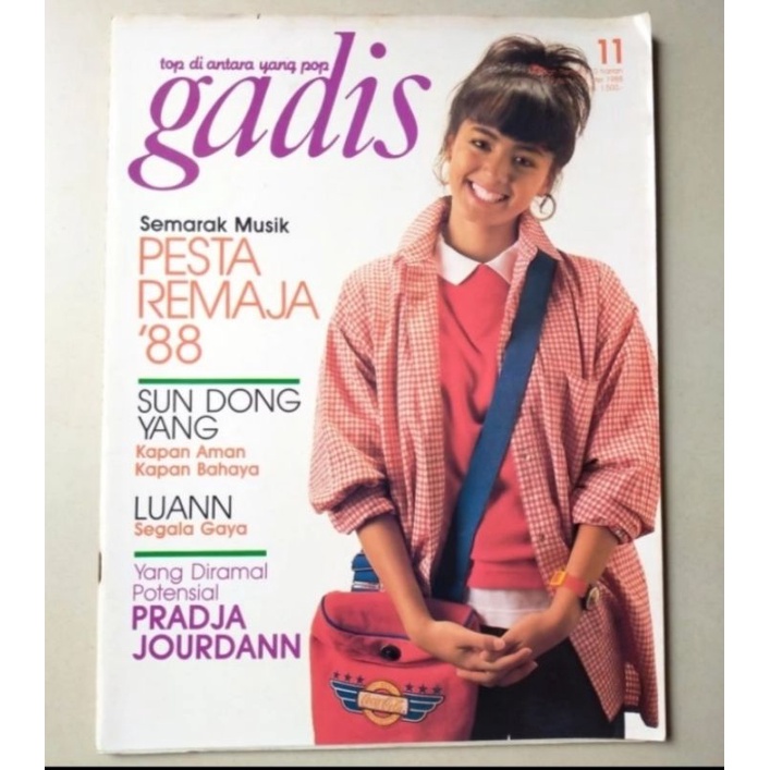 Majalah Gadis 21 April 1988- Cover Monika Gunawanova - Final Gadis Sampul '88