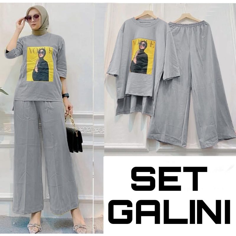 SET CELANA GALINI, BABYTERRY, GAMIS HIJAB MUSLIM, SETELAN