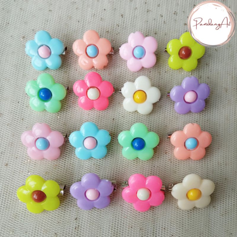 (12pcs) Bros Jilbab Bunga Lubang / Bros Dagu Hijab Anak