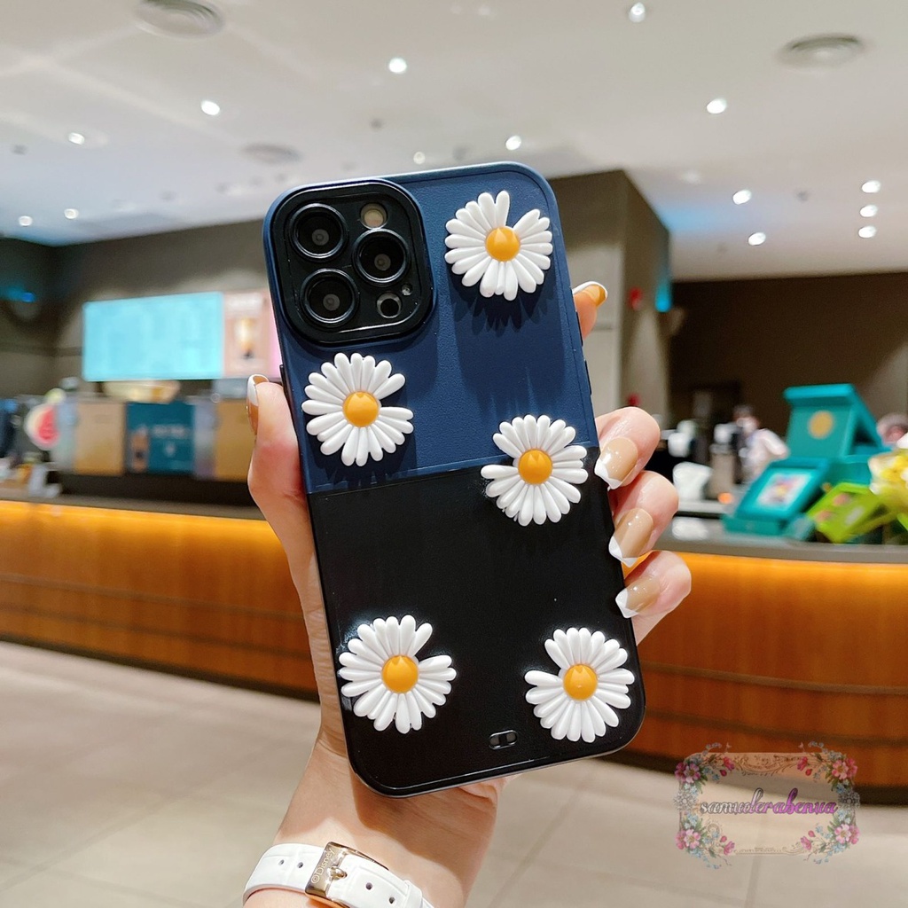 CASE FYP 2IN1 BUNGA DAISY 3D FOR VIVO Y16 Y35 Y22 V25 PRO SB4348