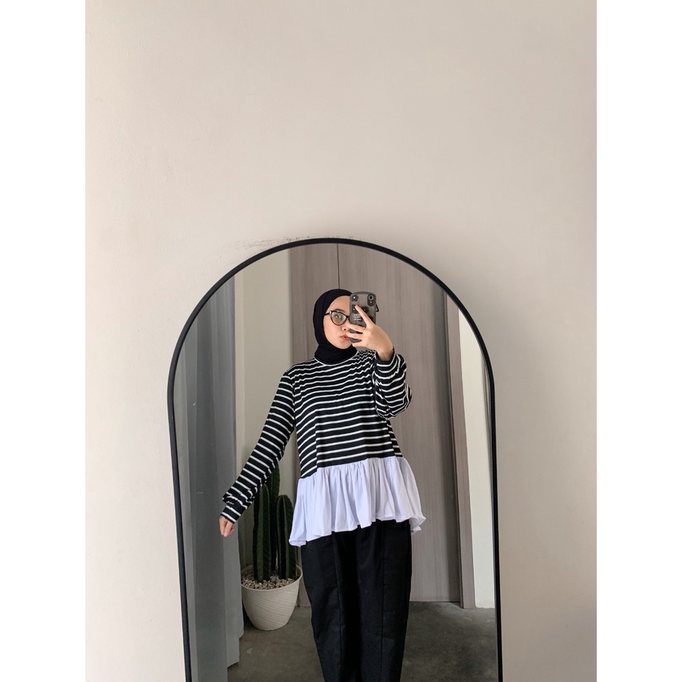 Stripon Blouse Atasan Wanita Salur By Mahyra